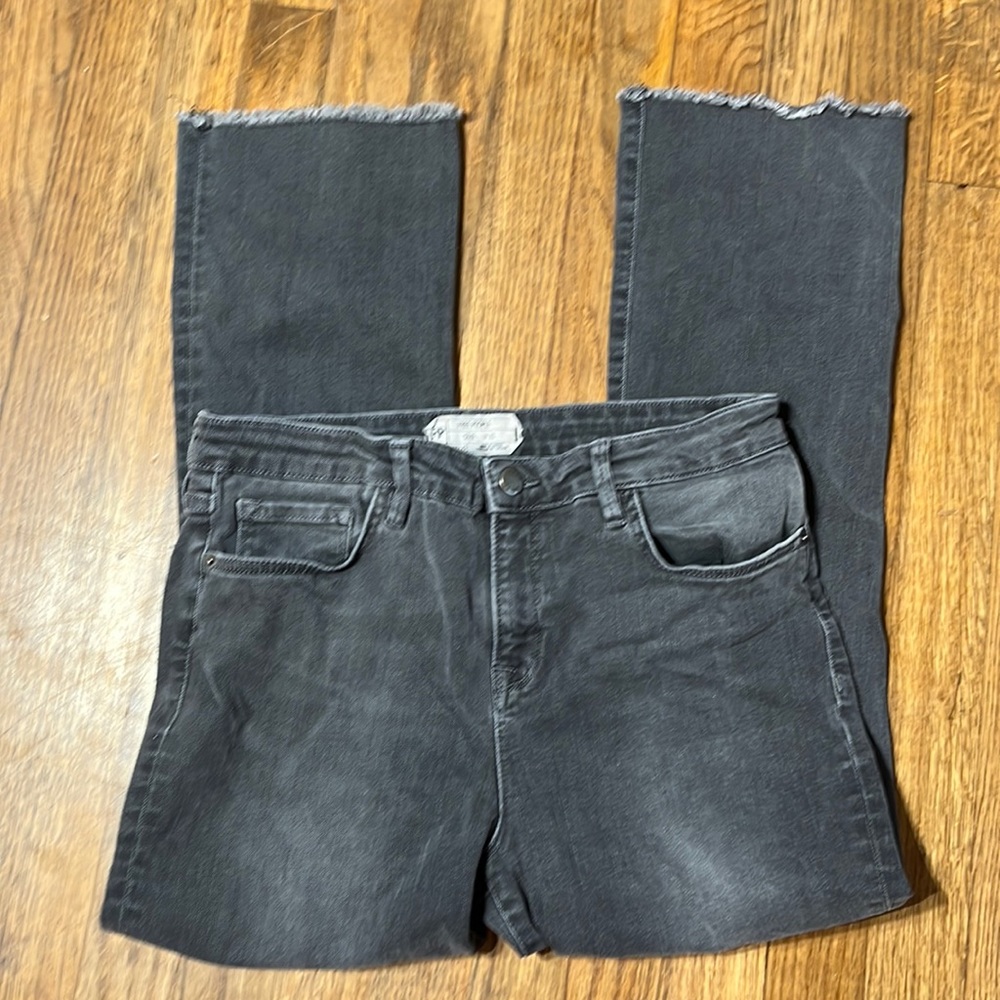 Free People High Rise Cropped Jeans